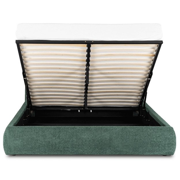 Bristolis Dvigulė lova su rėmu ir daiktadėže, 160x200 cm, žalios spalvos, BRISTOL 6