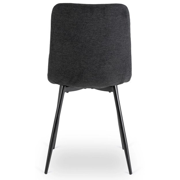 Peru Apmuštas valgomojo krėslas PERU 2, juodos spalvos, modernus loftas 8