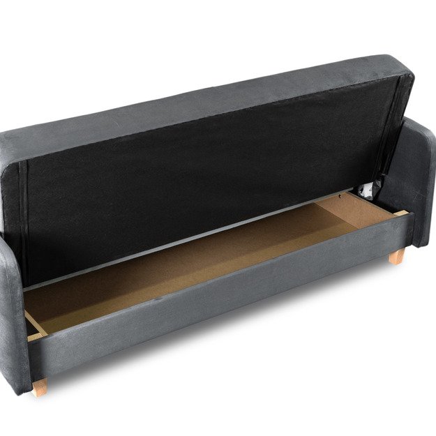 Kuba Sofa su miegojimo funkcija CUBA sulankstoma dvivietė sofa-lova, pilkos spalvos, moderni svetainė 6