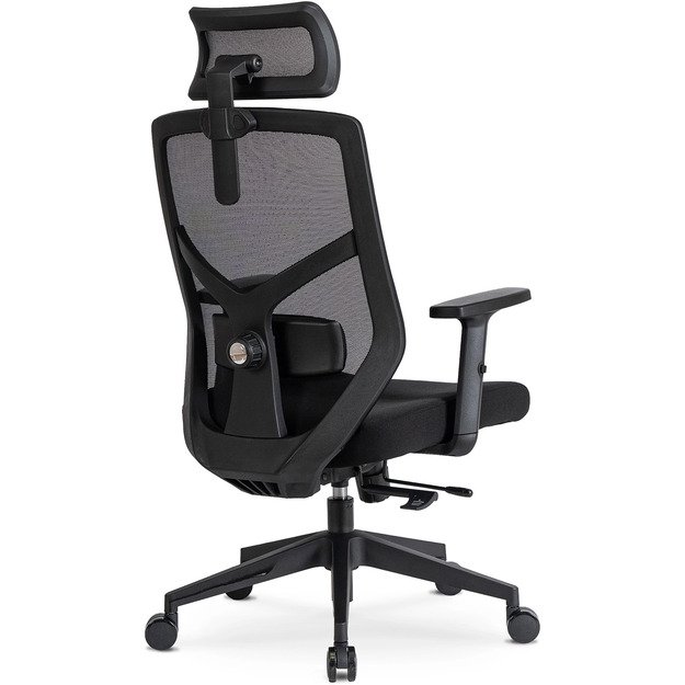 Bento BENTO ergonomiška pasukama biuro kėdė, juoda, moderni 9