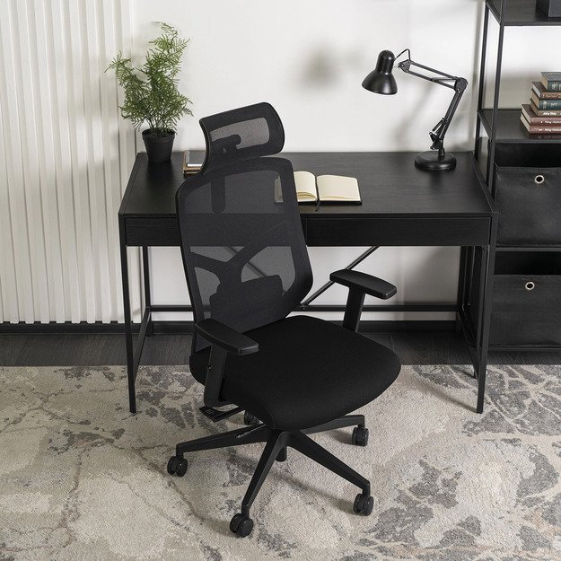 Bento BENTO ergonomiška pasukama biuro kėdė, juoda, moderni 2