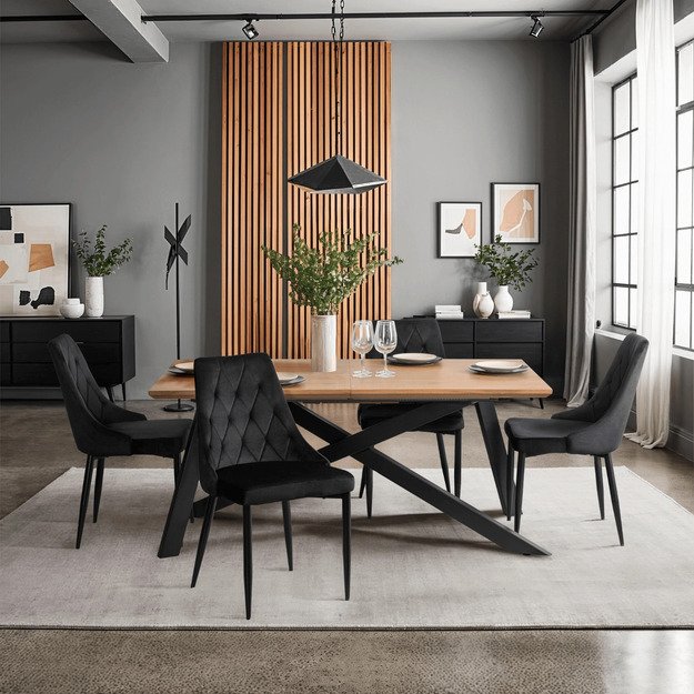 Korkas Apmuštas svetainės krėslas, kamštinis, juodas aksomas, modernus loftas