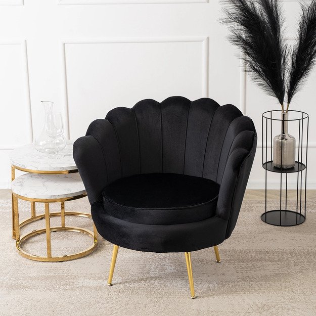 ANGEL poilsio krėslas juodos spalvos 2