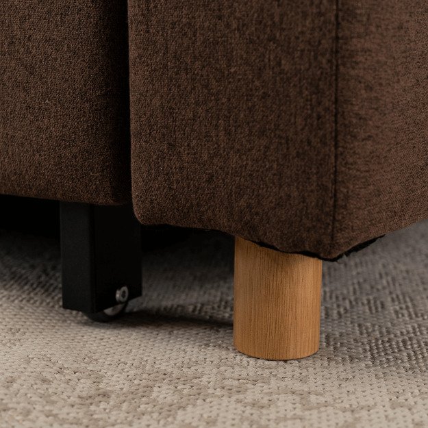 Soloras SOLOR atlošiamas amerikietiško stiliaus rudas modernus miegamasis fotelis 4