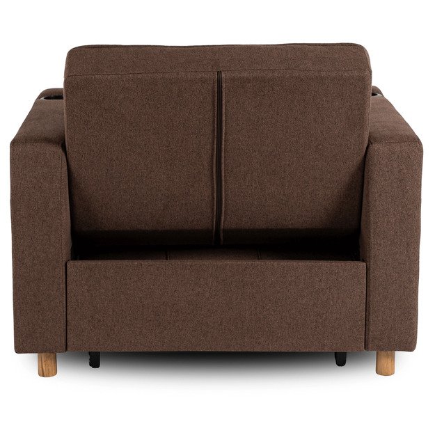 Soloras SOLOR atlošiamas amerikietiško stiliaus rudas modernus miegamasis fotelis 11