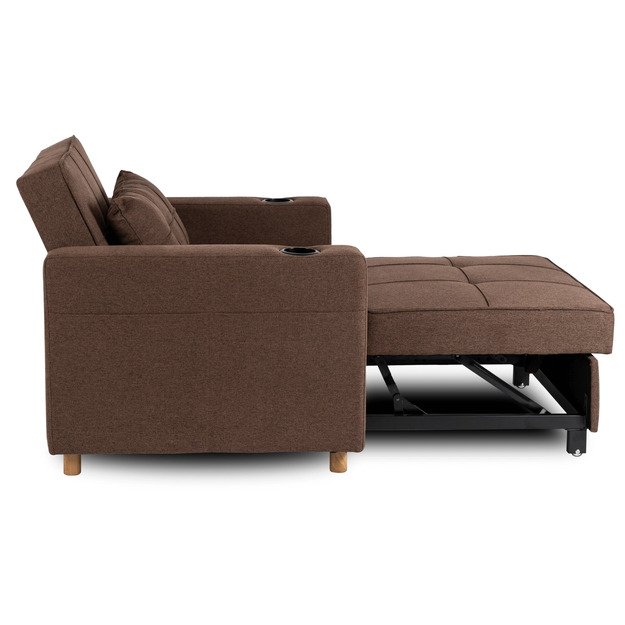 Soloras SOLOR atlošiamas amerikietiško stiliaus rudas modernus miegamasis fotelis 6