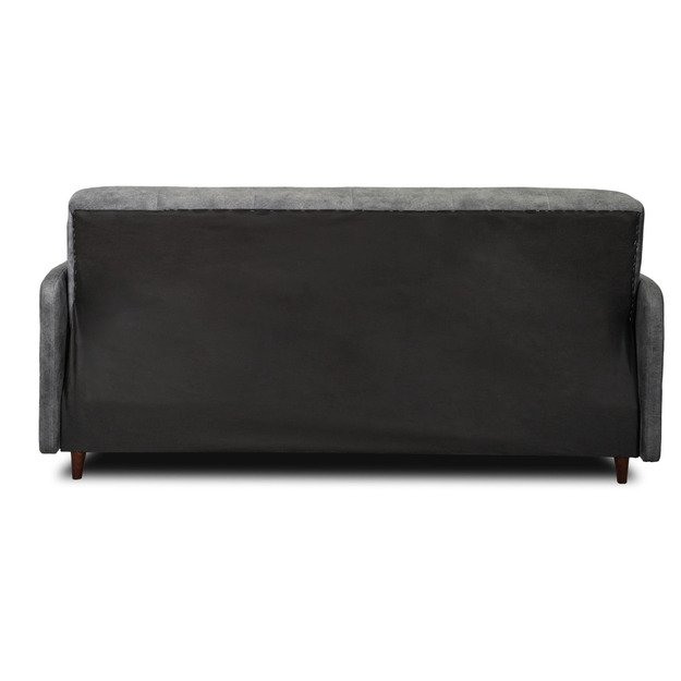 Tivoli TIVOLI sofa su miegojimo funkcija, dvivietė transformuojama sofa, pilkas aksomas, moderni svetainė 7