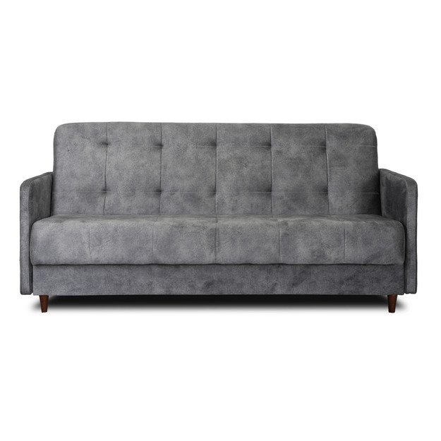 Tivoli TIVOLI sofa su miegojimo funkcija, dvivietė transformuojama sofa, pilkas aksomas, moderni svetainė 6