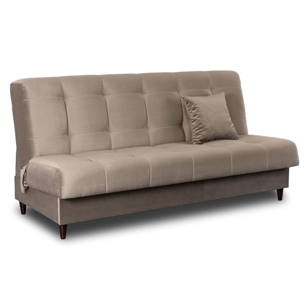 Lima LIMA sofa su miegojimo funkcija, dvivietė išskleidžiama sofa, smėlio spalvos, moderni svetainei 1
