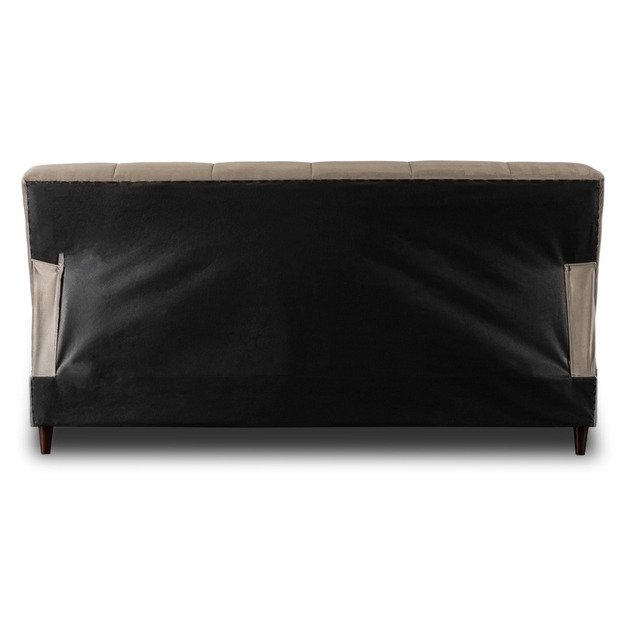 Lima LIMA sofa su miegojimo funkcija, dvivietė išskleidžiama sofa, smėlio spalvos, moderni svetainei 3