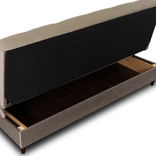 Lima LIMA sofa su miegojimo funkcija, dvivietė išskleidžiama sofa, smėlio spalvos, moderni svetainei 5