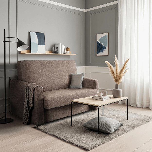 2 dviviečių miegojimo fotelių komplektas MILAN 2, smėlio spalvos