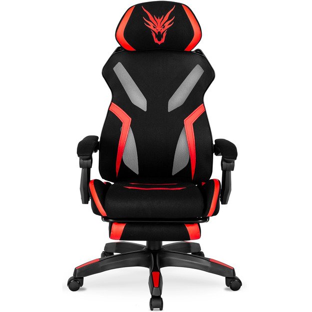 Maxima juoda/raudona Pasukama Kėdė – Komfortas ir Stilius Jūsų Namams! 6