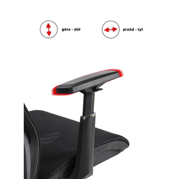 Litosas LITOS juoda moderni ergonominė pasukama biuro kėdė 17