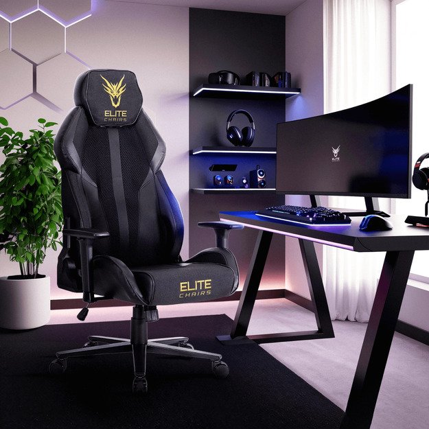 NEXON pasukama kėdė juoda/auksinė spalva