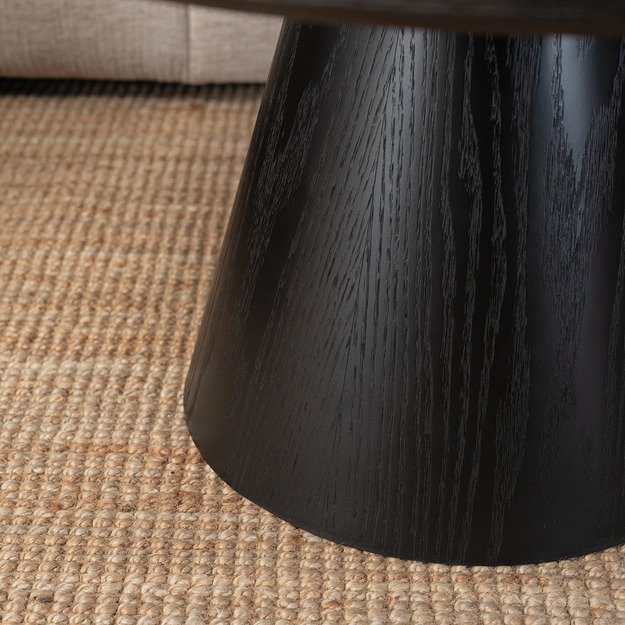 Kasandras Maksas CASSANDER MAX kavos staliukas, 80 cm, juodas, modernus lofto stiliaus 2