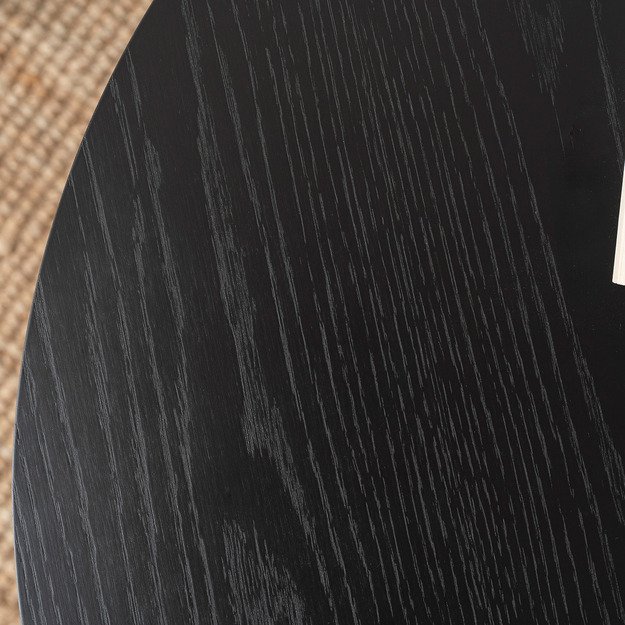 Kasandras Maksas CASSANDER MAX kavos staliukas, 80 cm, juodas, modernus lofto stiliaus 3