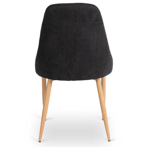 Turinas TORINO apmuštas valgomojo krėslas, juodas, modernus 8