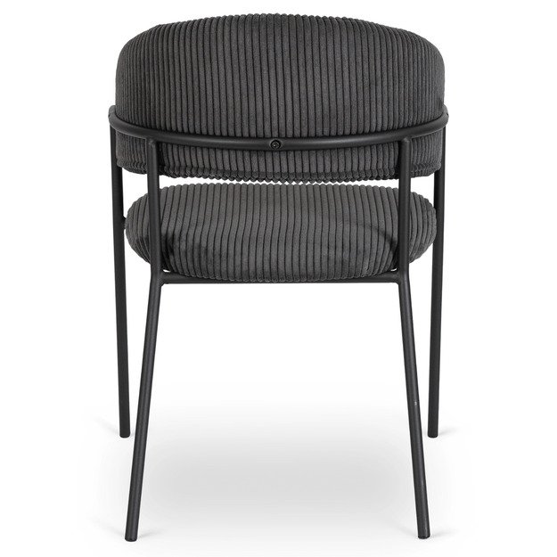 Tinka TINKA Minkštas krėslas, juodas velvetas, modernus loftas 8