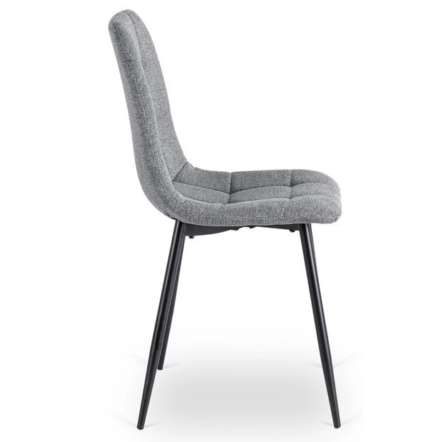 Peru Apmuštas valgomojo krėslas PERU 2, pilkos spalvos, modernus loftas 6