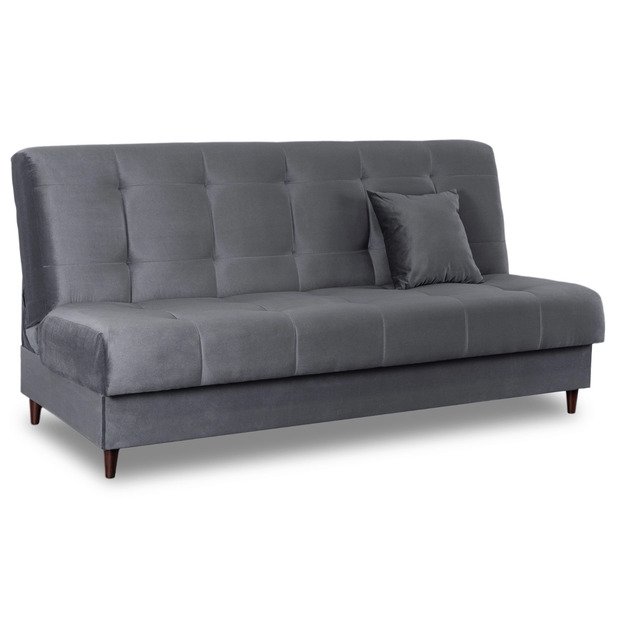 Lima LIMA sofa su miegojimo funkcija, dvivietė išskleidžiama sofa, pilkos spalvos, moderni svetainei 1