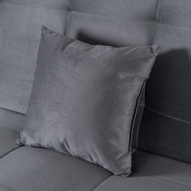 Lima LIMA sofa su miegojimo funkcija, dvivietė išskleidžiama sofa, pilkos spalvos, moderni svetainei 7