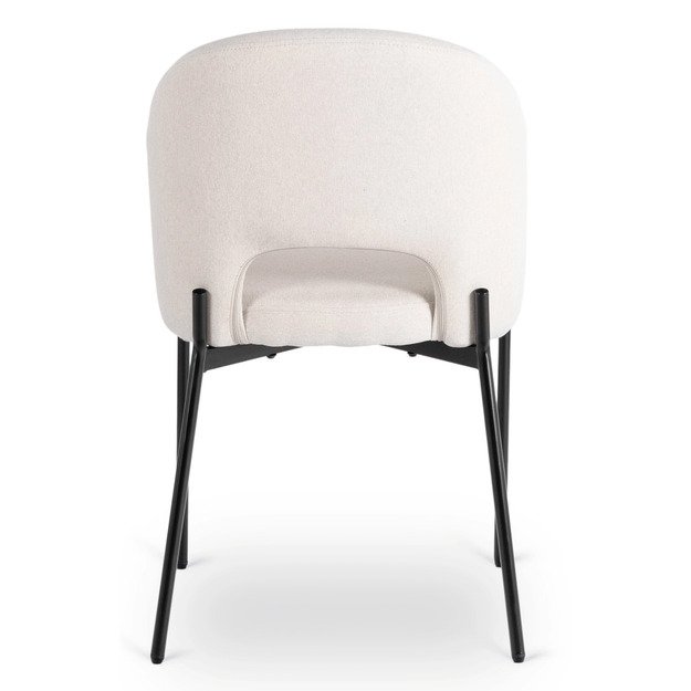 Broliai BROS smėlio spalvos modernus minkštas krėslas 4