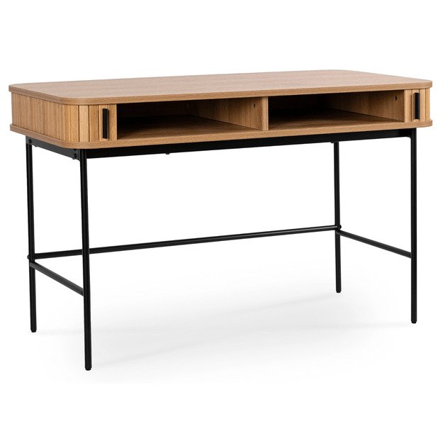 Triša TRISH išskleidžiamas rašomasis stalas, 120 cm, ąžuolo raštas, modernus lofto stiliaus 2