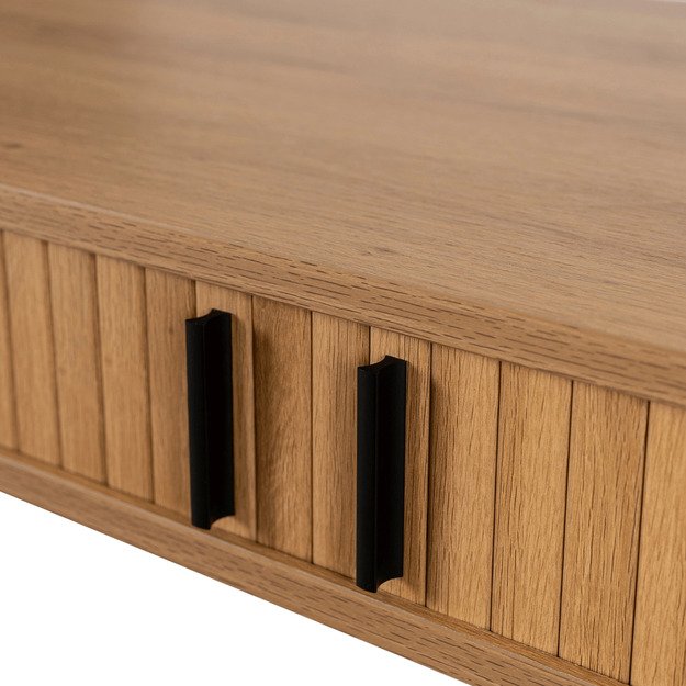 Triša TRISH išskleidžiamas rašomasis stalas, 120 cm, ąžuolo raštas, modernus lofto stiliaus 5