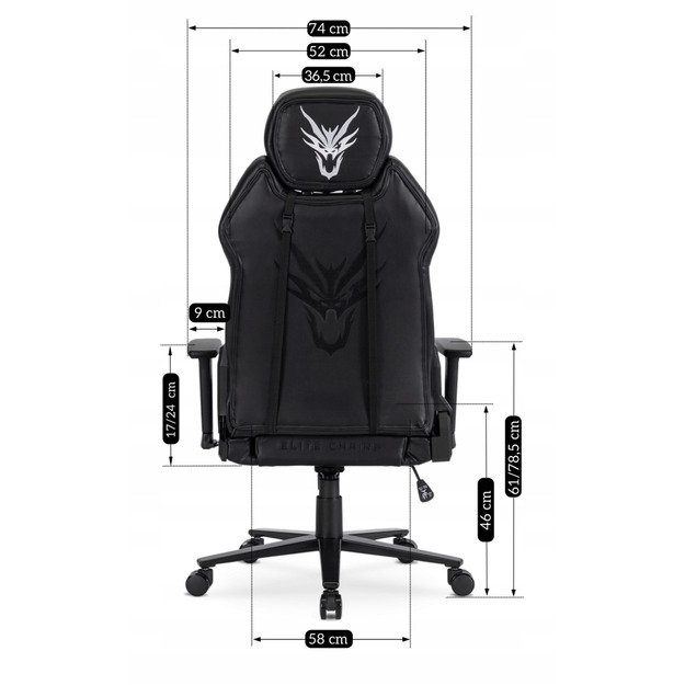 NEXON pasukama kėdė juoda/balta 11