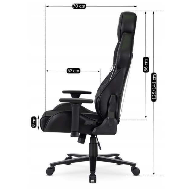 NEXON pasukama kėdė juoda/balta 12