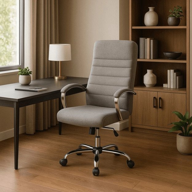 Renė RENES pilka moderni pasukama biuro kėdė 1