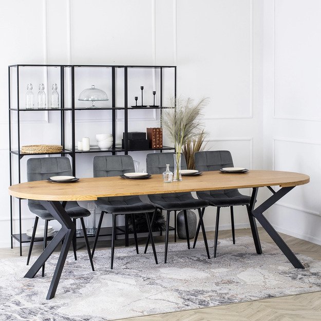  PERU Minkštas svetainės krėslas RICK pilkas aksomas modernus loftas 4