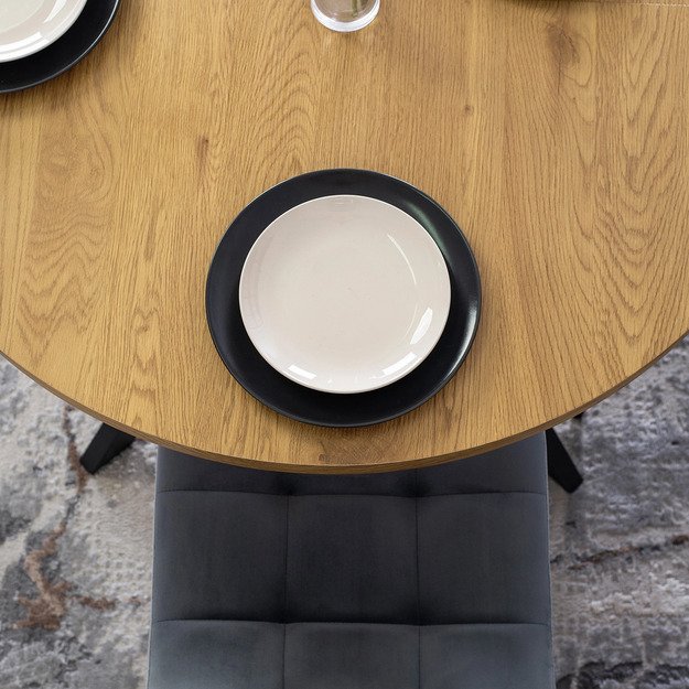  PERU Minkštas svetainės krėslas RICK pilkas aksomas modernus loftas 11