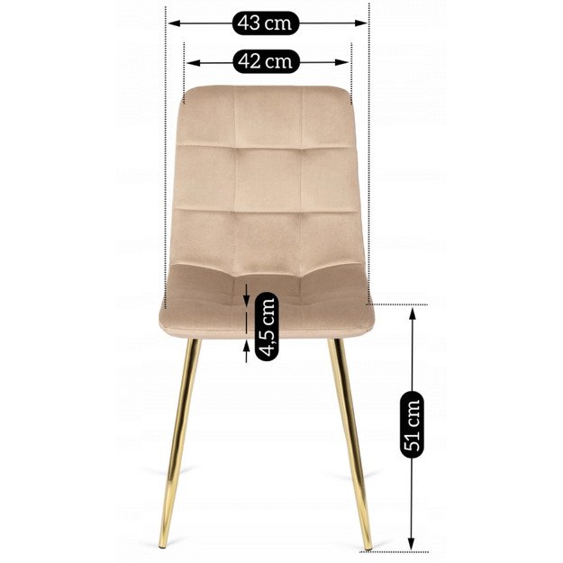 Jorkas YORK kreminės spalvos aksominis glamūrinis minkštas svetainės krėslas 5