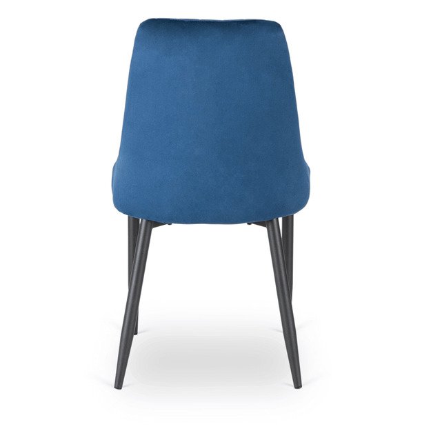 Baris BARI mėlynas aksomo modernus apmuštas valgomojo krėslas 10