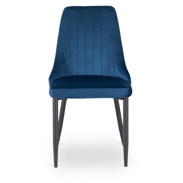 Baris BARI mėlynas aksomo modernus apmuštas valgomojo krėslas 8