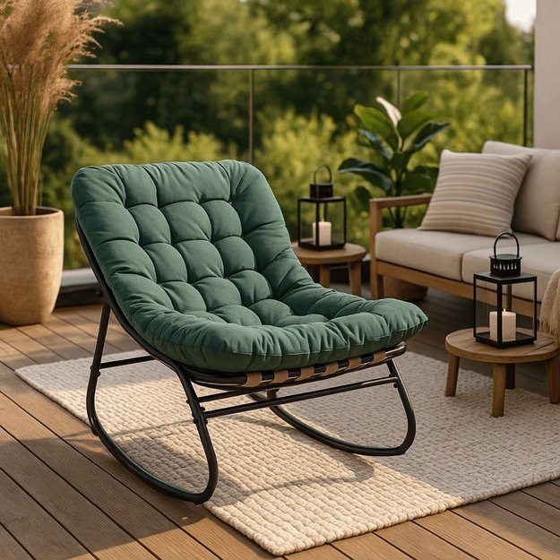 Aurora AURORA sodo supamoji kėdė su rogutėmis, moderni 