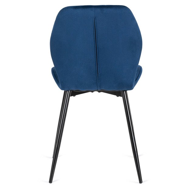 LUCKY tamsiai mėlyna aksominė kėdė 8