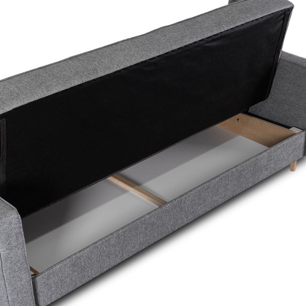 Malta Dvivietė sofa su miegojimo funkcija MALTA, pilkos, moderni svetainė 4