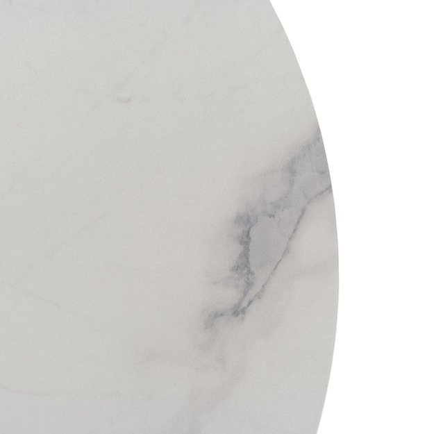 Geriausias BEST kavos staliukas su lentyna, 70 cm, baltas marmuras/baltas modernus 5