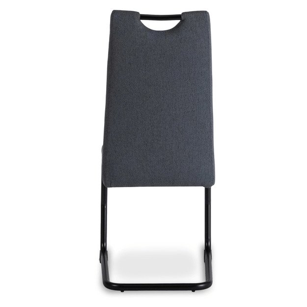 Lopezas LOPEZ minkštas krėslas, pilkas, su konsole, modernus 7