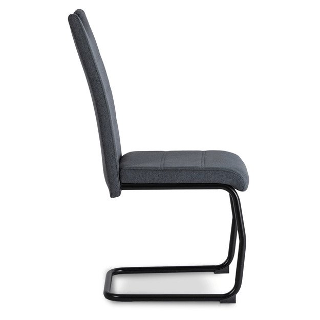 Lopezas LOPEZ minkštas krėslas, pilkas, su konsole, modernus 6