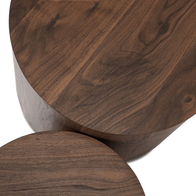 Leila LEILA kavos staliukų komplektas, 43 cm/53 cm, juodas marmuras, modernus žavesys 4