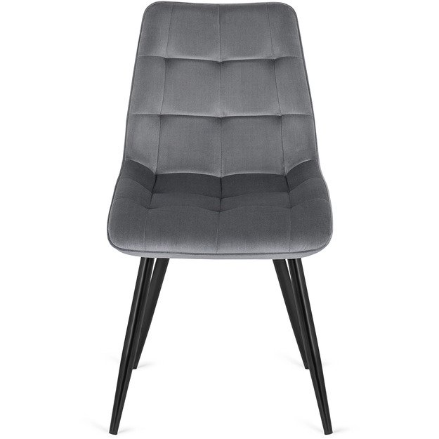 RIO Minkštas svetainės krėslas RIO pilkas aksomas modernus loftas 10