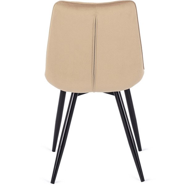 Robinas ROBIN apmuštas svetainės krėslas, smėlio spalvos, aksominis, modernus loftas 9