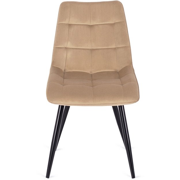 Robinas ROBIN apmuštas svetainės krėslas, smėlio spalvos, aksominis, modernus loftas 7