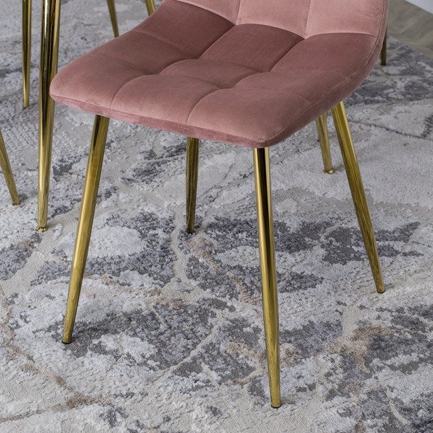 Jorkas YORK rožinės spalvos aksominis glamūrinis minkštas svetainės krėslas 9