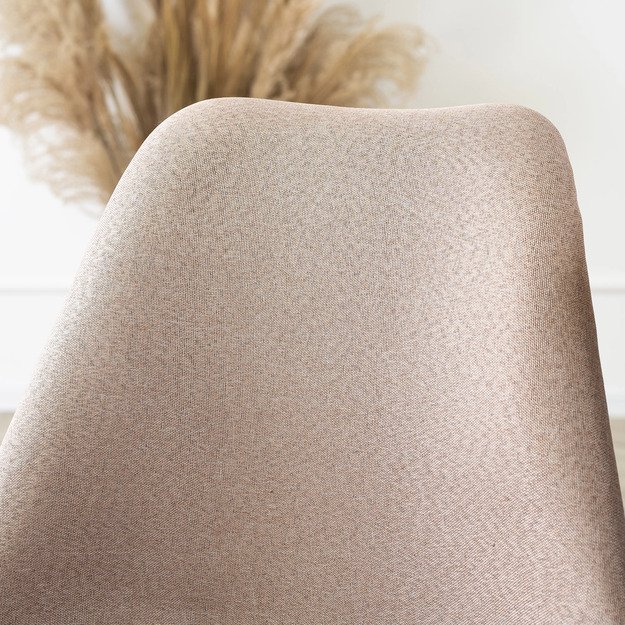 Nevelis NEVEL smėlio spalvos skandinaviško stiliaus apmuštas valgomojo krėslas 6