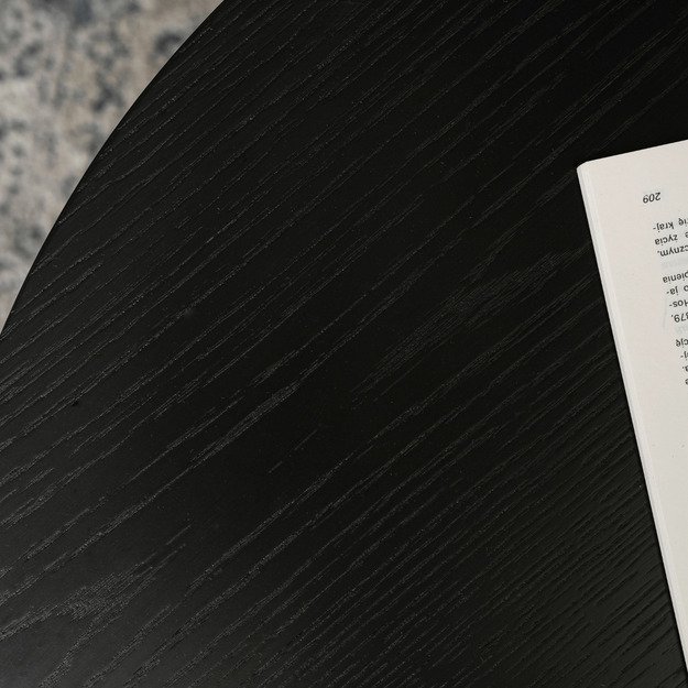 Derianas Maxas DERIAN MAX kavos staliukas, 80 cm, juodas, modernus lofto stiliaus 4